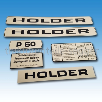 Aufkleber-Satz Holder P 60